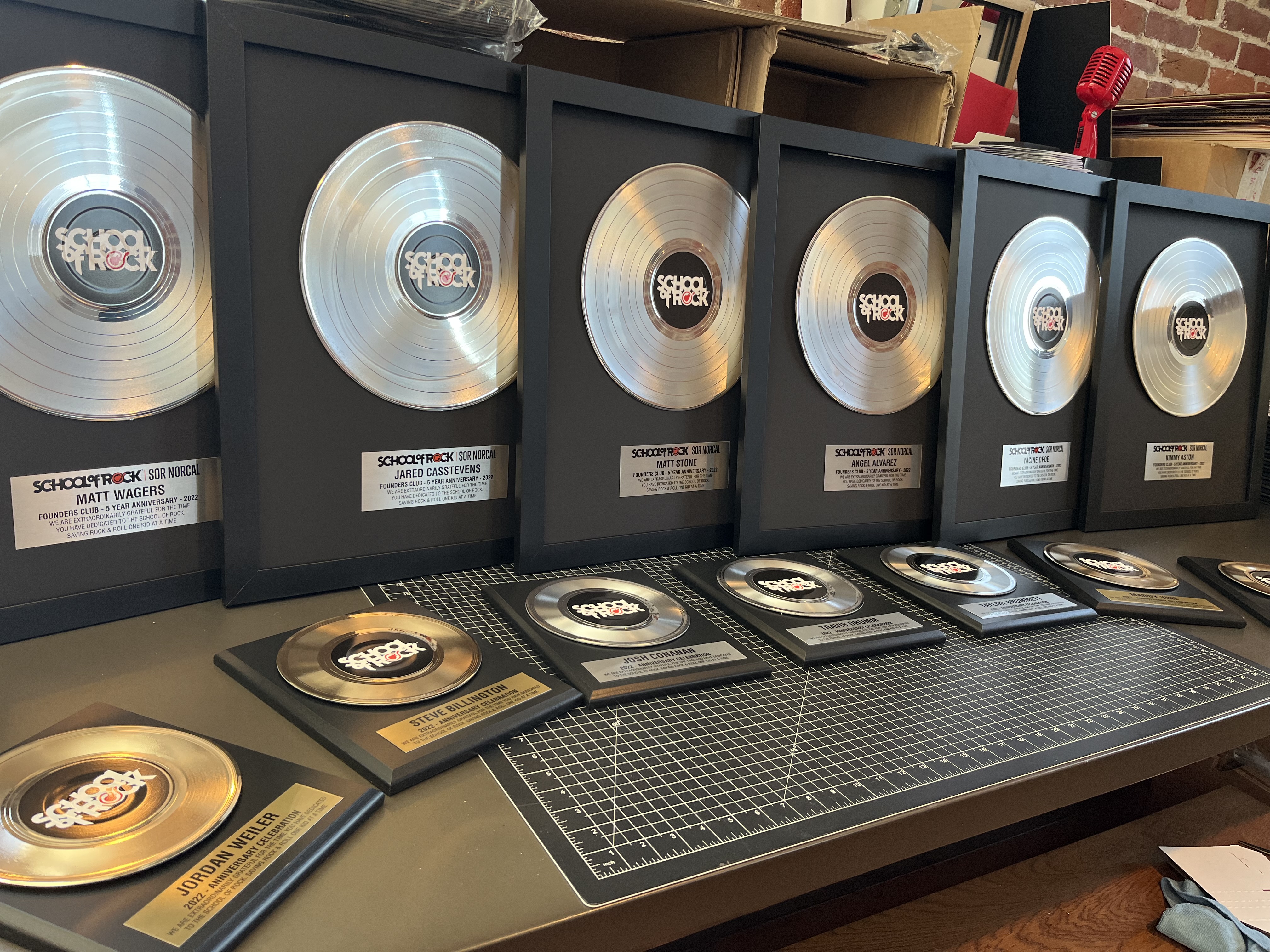 Rockstar Awards for Music Students Handcrafted by Wholesale Vinyl Record Manufacturer Distributor