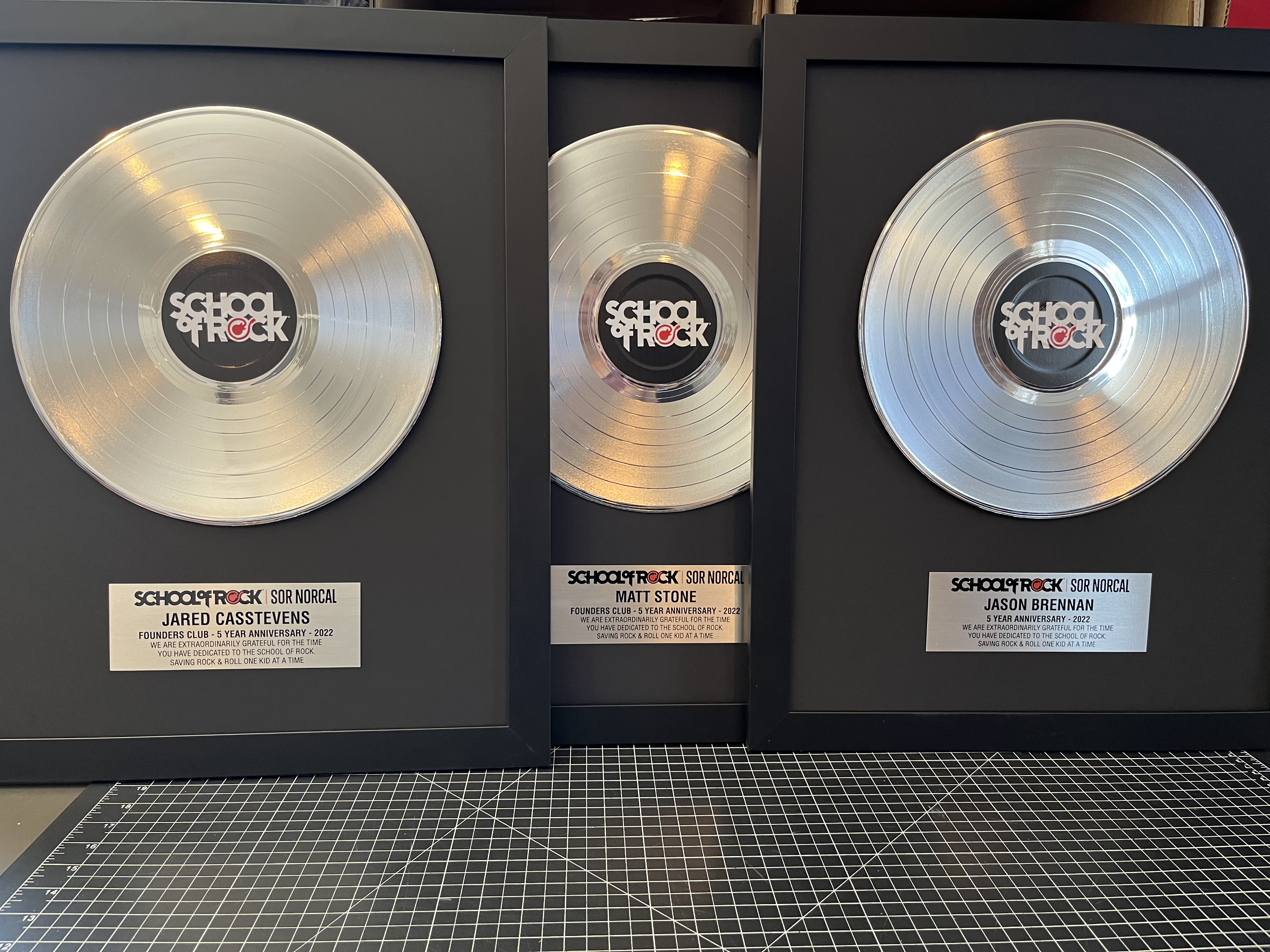 Rockstar Awards for Music Students Handcrafted by Wholesale Vinyl Record Manufacturer Distributor