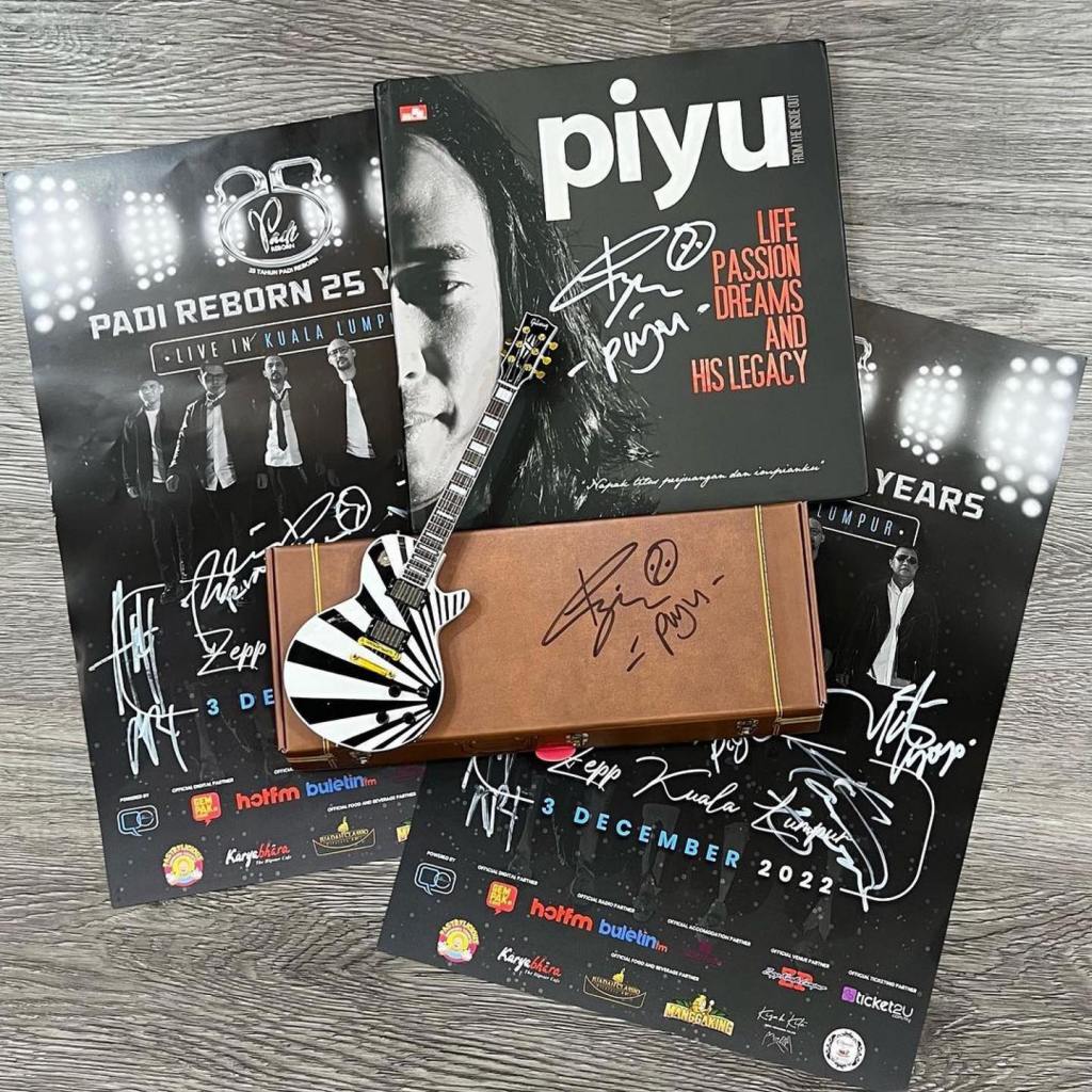 PUYI Les Paul Custom Mini Guitar in Padi Reborn 25 Years VIP Package