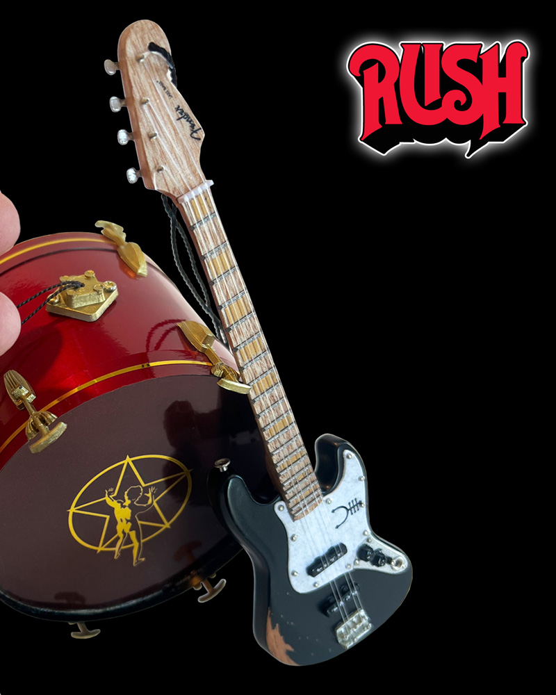 RUSH™ Ornaments - Starman Bass Drum and Geddy Lee Bass