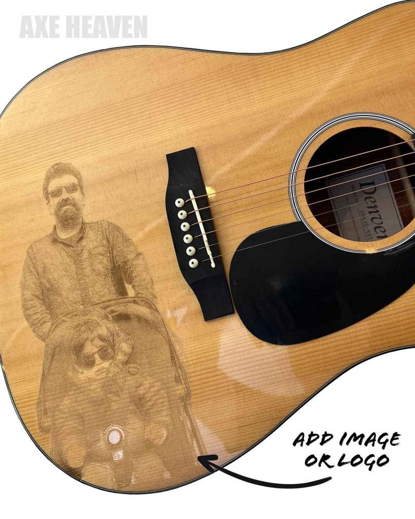 Photo Engraving on Real Acoustic Guitar