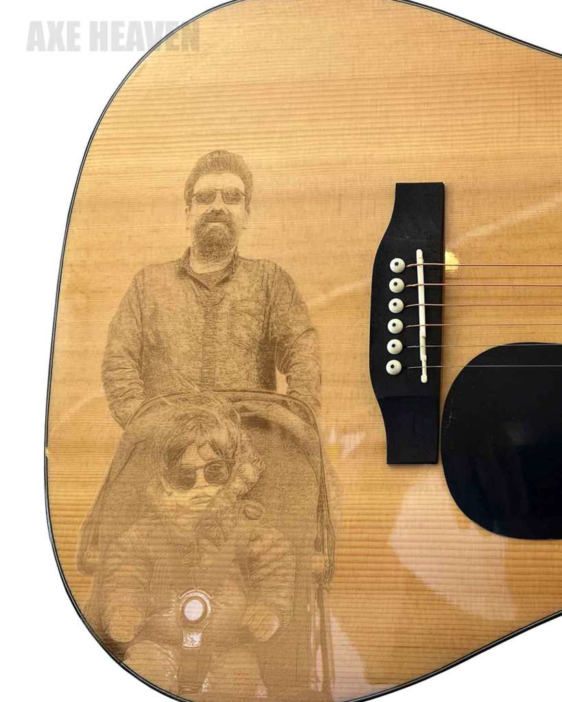 Engraving on a Real Guitar