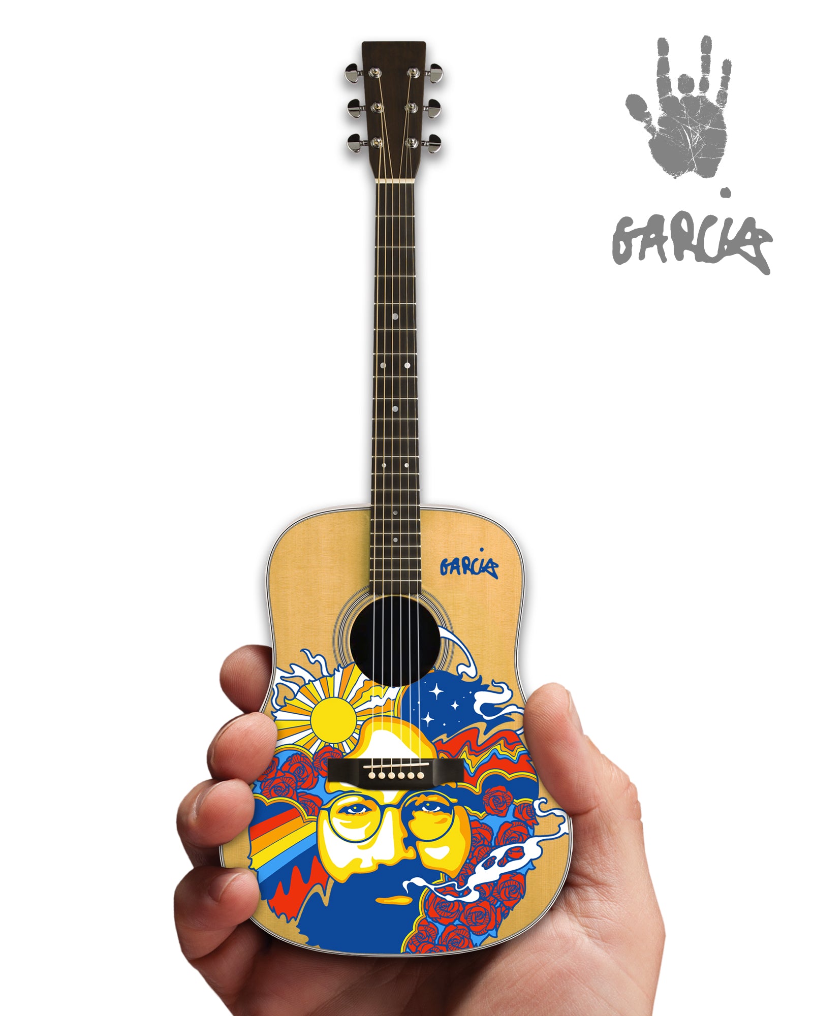 Jerry Garcia™ "Celestial" Art Tribute Acoustic Miniature Guitar