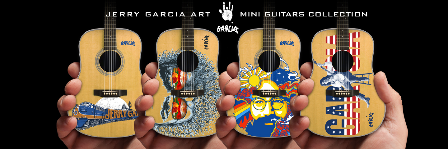 Jerry Garcia™ Art Mini Guitars Collection Now Available – AXE