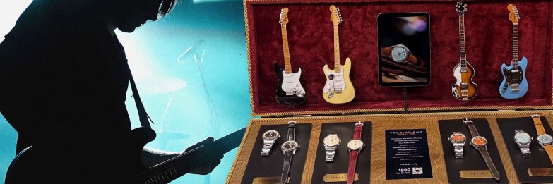 Trafford Watch Co. Promotes Touring GMT Collection with AXE HEAVEN® Mini Guitars