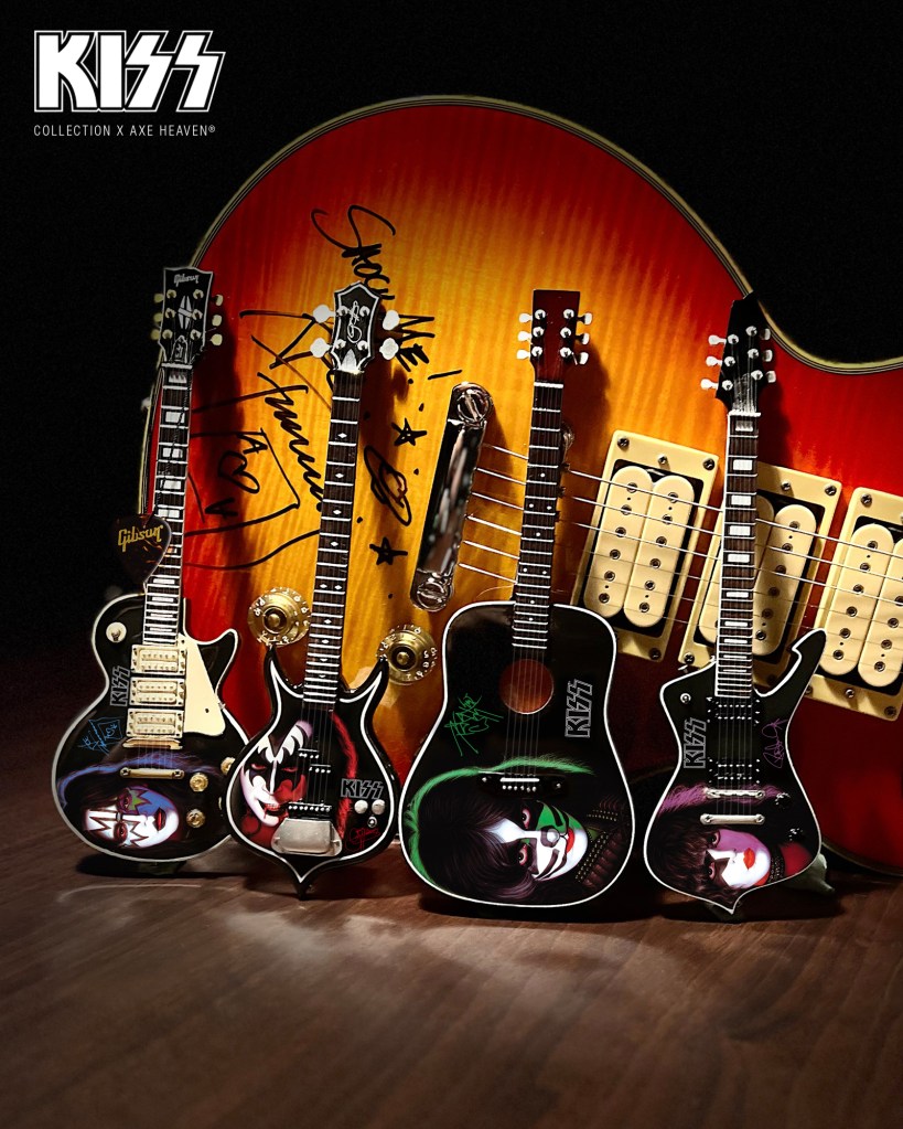 1978 KISS® SOLO ALBUMS Tribute Miniature Guitars -SET OF 4 Models
